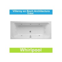 NIET MEER LEVERBAAR Ligbad Villeroy & Boch Architectura 180x80 cm Balboa Whirlpool systeem Enkel