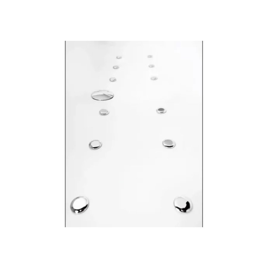 Vrijstaande Whirlpool Wiesbaden Oval 170x78x60 cm Luchtsysteem Mat Wit (afvoer optioneel)