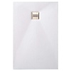 Boss & Wessing Douchebak Slab Standaard Stone 2 Wit 90x180 cm
