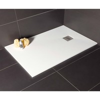 Douchebak Slab Standaard Stone 2 Wit 90x180 cm