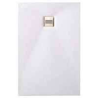 Douchebak Slab Standaard Stone 2 Wit 90x120 cm