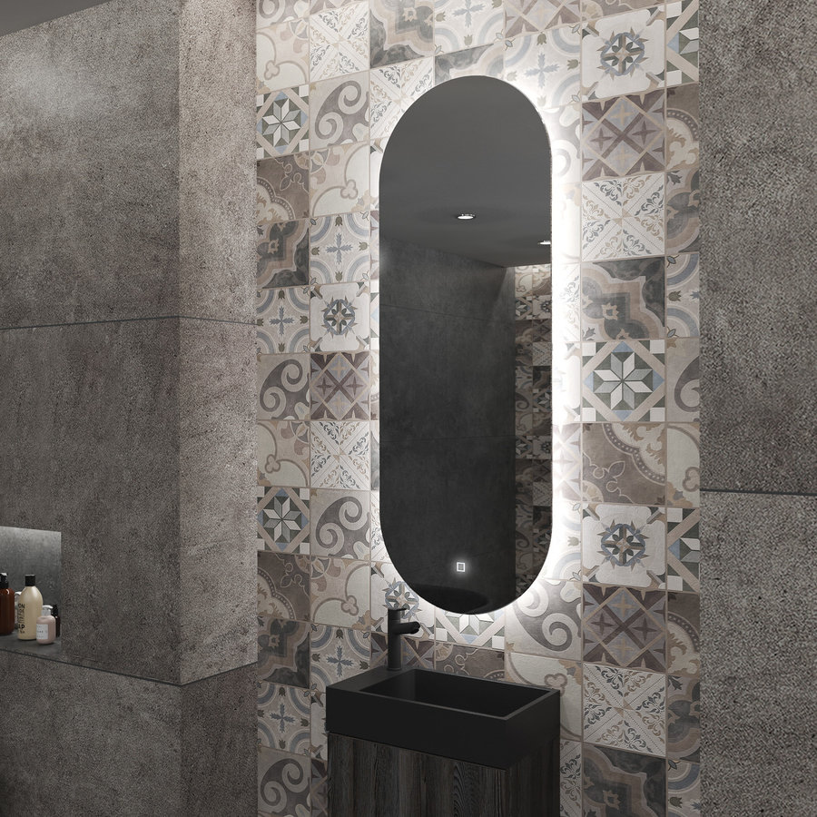 Badkamerspiegel BWS Riono 40x100cm Verticaal LED