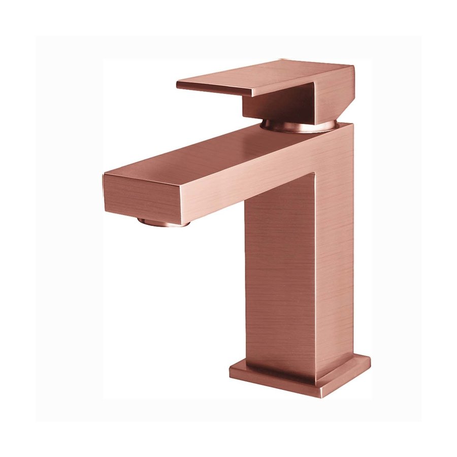 Wastafelmengkraan Aqua Splash Colorato Chan Rechthoekig Geborsteld Koper