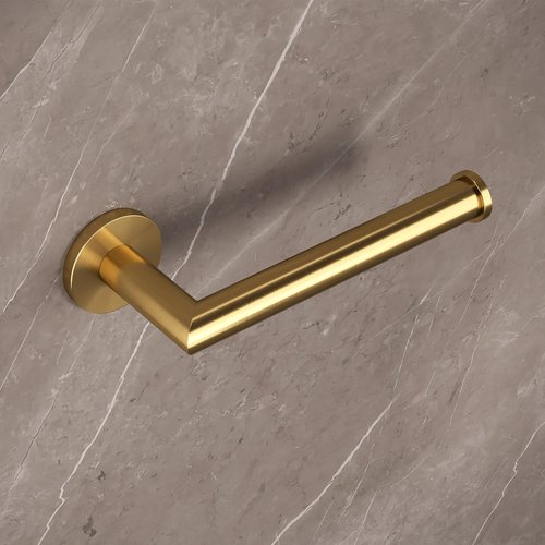 Toiletrolhouder Brauer Gold Wandmontage met PVD coating Geborsteld Goud 