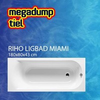 Ligbad Miami 180X80X43 Cm Wit