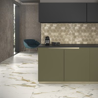 Hexagon Dune Icon 28x16.2 cm Gold (prijs per stuk) OP=OP