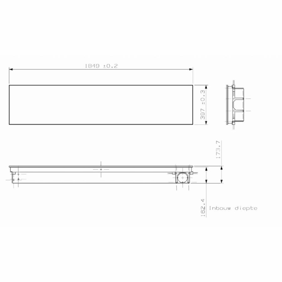 Feel Good Shower UV en Infrarood Aluminium Zwart