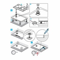 Douchebak Ultra Flat Solid Rechthoek Wit