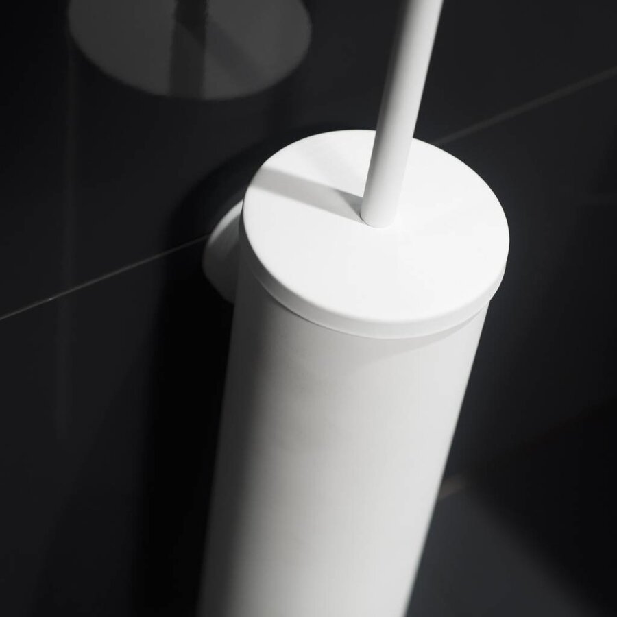 Toiletborstel Haceka Kosmos 38x10 cm Metaal Mat Wit