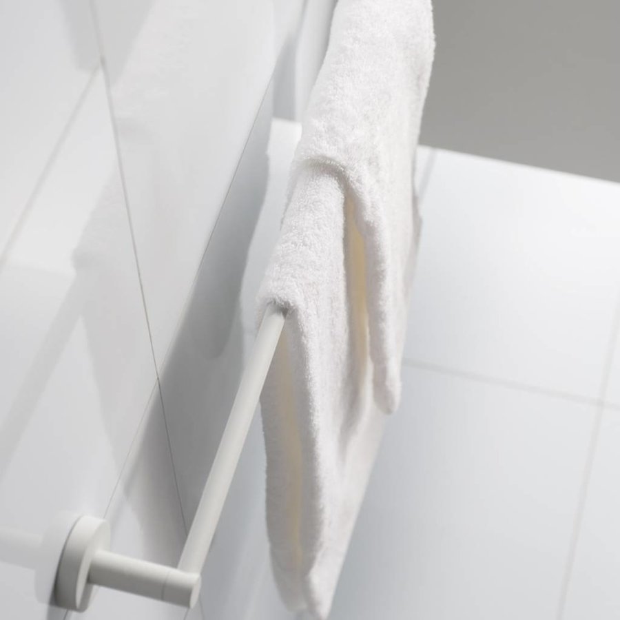 Handdoekhouder Kosmos Enkel 60x7.5 cm Mat Wit