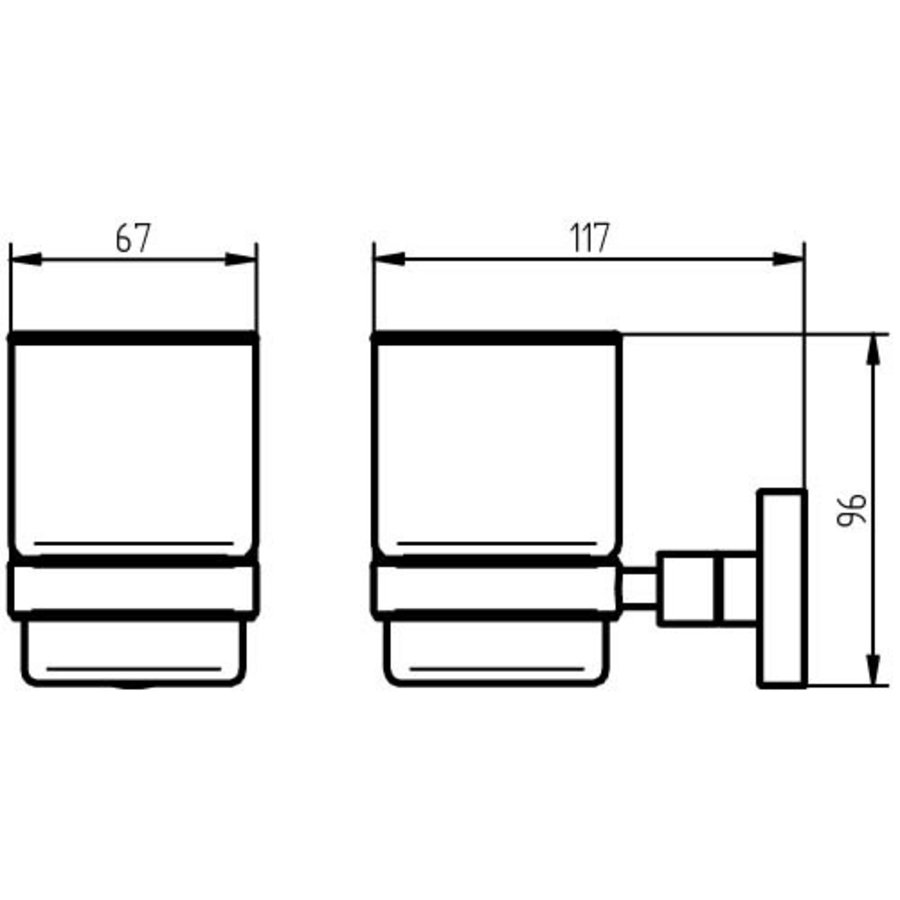 Bekerhouder Haceka Kosmos Chroom