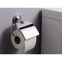 Toiletrolhouder Haceka Aspen met Klep Chroom