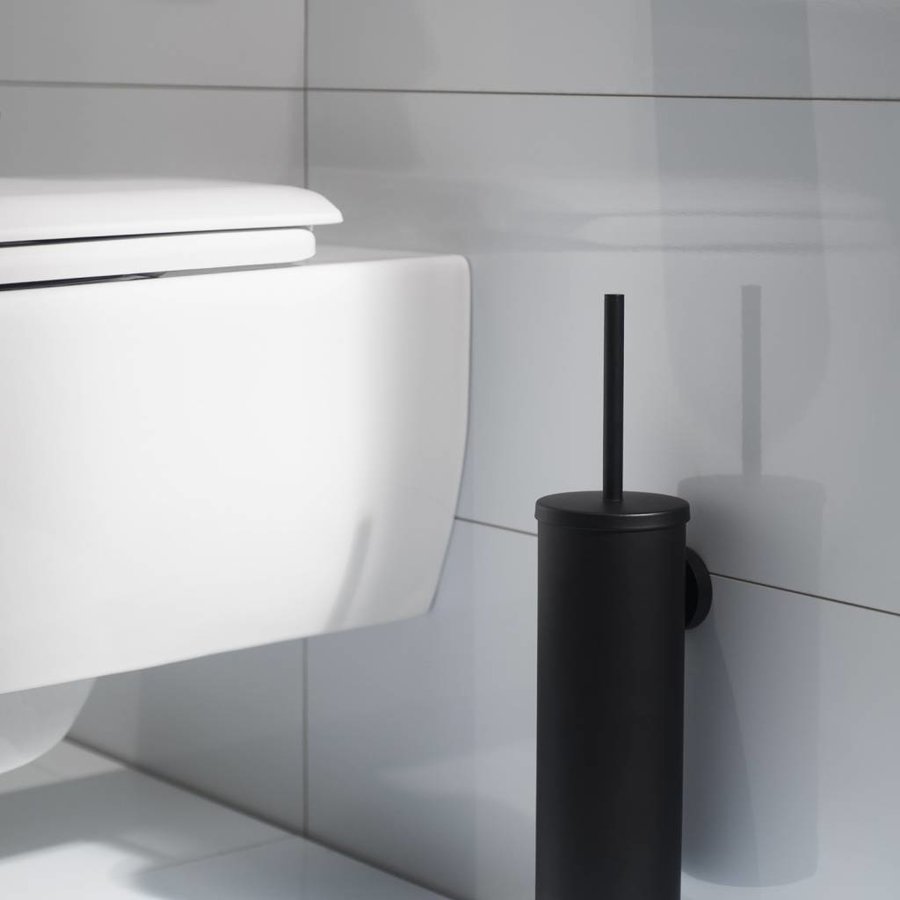 Toiletborstel Kosmos 38x10 cm Metaal Mat Zwart