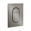 Grohe Bedieningsplaat Grohe Arena Cosmopolitan S WC DF 13x17,2cm Hard Graphite Geborsteld