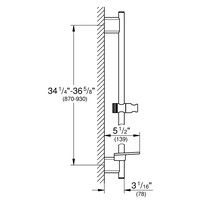 Glijstang Grohe Rainshower SmartActive 90 cm Warm Sunset Geborsteld