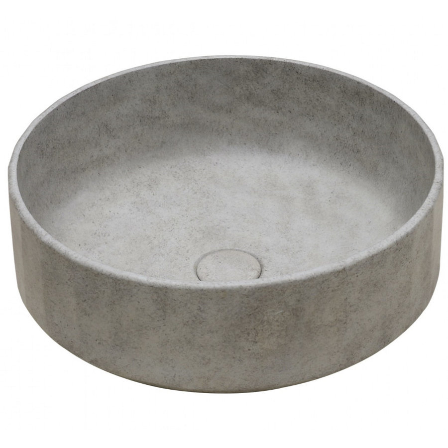 Waskom Ideavit Idea.Lixir 42x42x15 cm Rond Beton Grijs