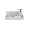 Accessoires Set Ideavit Idea.Pick Vierkant Beton Licht Grijs