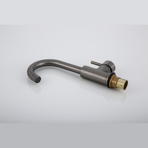 Wastafelkraan AquaSplash Iron met Draaibare Uitloop Gunmetal 