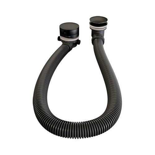 Badafvoer met Overloop Badvulcombinatie Brauer Black Edition Geborsteld Mat Zwart 