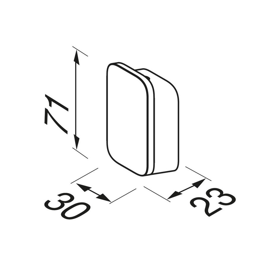 Handdoekhaak Medium Geesa Shift Met Diagonaal Strepenpatroon Chroom