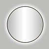 Best Design Badkamerspiegel Best Design Venetie Rond 100 cm Incl. Led Gunmetal