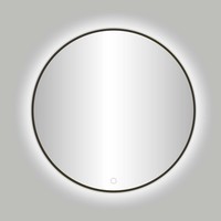 Badkamerspiegel Best Design Venetie Rond 100 cm Incl. Led Gunmetal