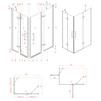 Nisdeur Lacus Giannutri 100x200 Tweedelig Zwart