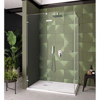 Zijwand Lacus S. Pietro 90x200 cm Aluminium Profiel Chroom