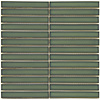 The Mosaic Factory Mozaiek Tegel Sevilla 29,6x29,9 cm Finger Glossy Forest Green (Prijs per 0,89 M2)