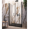 Nisdeur Lacus Giglio Evo Saloon 2 Klapdeuren 100x200 Cm Helder Glas Zwart