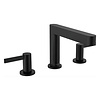 Hansgrohe Wastafelmengkraan Finoris HansGrohe 3-gats 110 met Push-Open Waste Mat Zwart