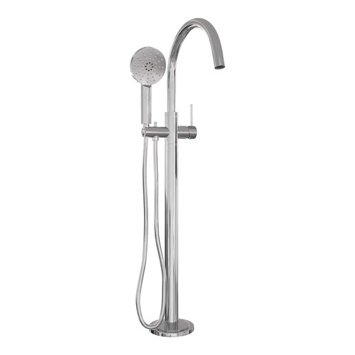 Badkraan Vrijstaand Brauer Chrome Carving met Handdouche 3-Standen Geborsteld Chroom 