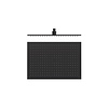 Tres Hoofddouche Tres Plafonduitloop 45x31.5 cm Mat Zwart