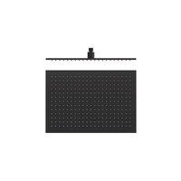 Hoofddouche Tres Plafonduitloop 45x31.5 cm Mat Zwart