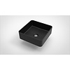 Opbouw Waskom Arcqua Case Vierkant 37x37 cm Mat Zwart
