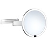 Smedbo Uitschuifbare Scheer/Make-up Spiegel Rond LED Smedbo Outline 20x38