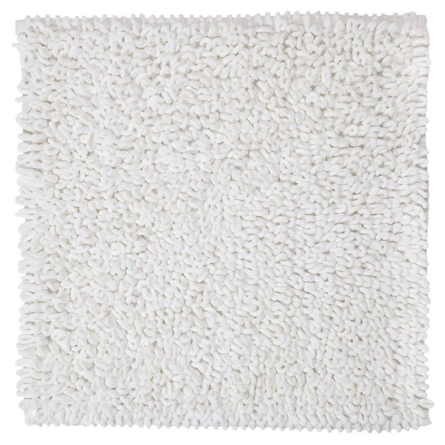 Badmat Sealskin Twist 60x60 cm Microfibre Wit