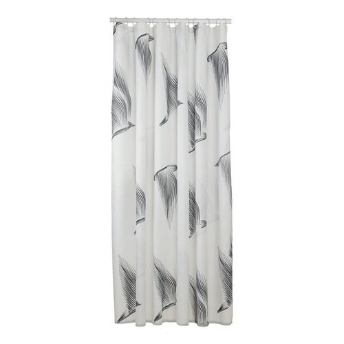 Douchegordijn Sealskin Birds 180x200 cm Polyester Zwart / Wit 