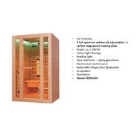 Infrarood Sauna Safir 120x105 cm 1980W 2 Persoons