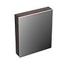 Forzalaqua Spiegelkast Forzalaqua Uni 59.5x68.5x12.5 Cm 1 Deur Links Tweezijdig Spiegel Eiken Charcoal