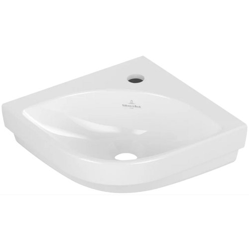 Hoekfontein Villeroy & Boch Subway 3.0 Met CeramicPlus Zonder Overloop 32x39.5x14.5 cm Wit Alpin 