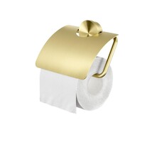 Toiletrolhouder met klep Geesa Opal Goud geborsteld