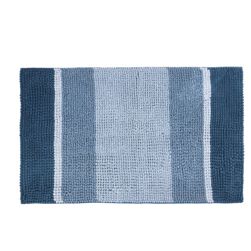 Badmat Differnz Fading 60x90 cm Microfiber Blauw 