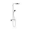 Hansgrohe Regendouche set HansGrohe Pulsify S Showerpipe 260 1 Jet Met ShowerTablet Select 400 Chroom