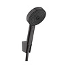 Hansgrohe Handdouche set HansGrohe Pulsify S Porter Set 105 3 Jets Met Doucheslang 160 cm Mat Zwart