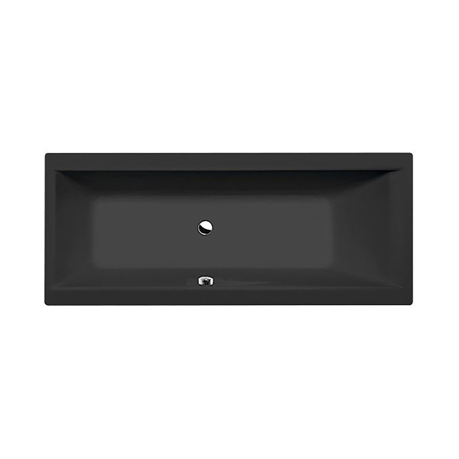 Ligbad Polysan Cleo Inbouw 170x70x48 cm Mat Zwart