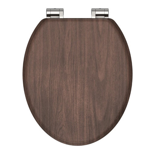 Toiletbril Schutte Lupos Softclose Dark Wood 