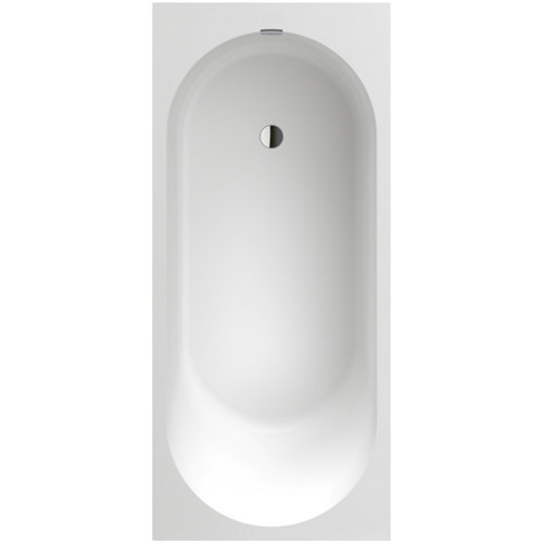 Ligbad Villeroy & Boch Oberon Quaryl 180 x 80 Met Poten Inclusief Overloopcombinatie Wit Alpin 