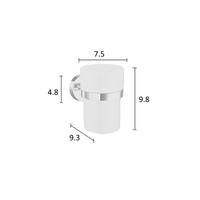 Tandenborstelhouder Smedbo Home 7.5x9.8 cm Mat Messing