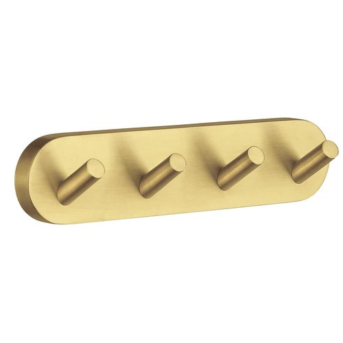 Hakenrek Smedbo Home met 4 Haken 17.8 cm Mat Messing 